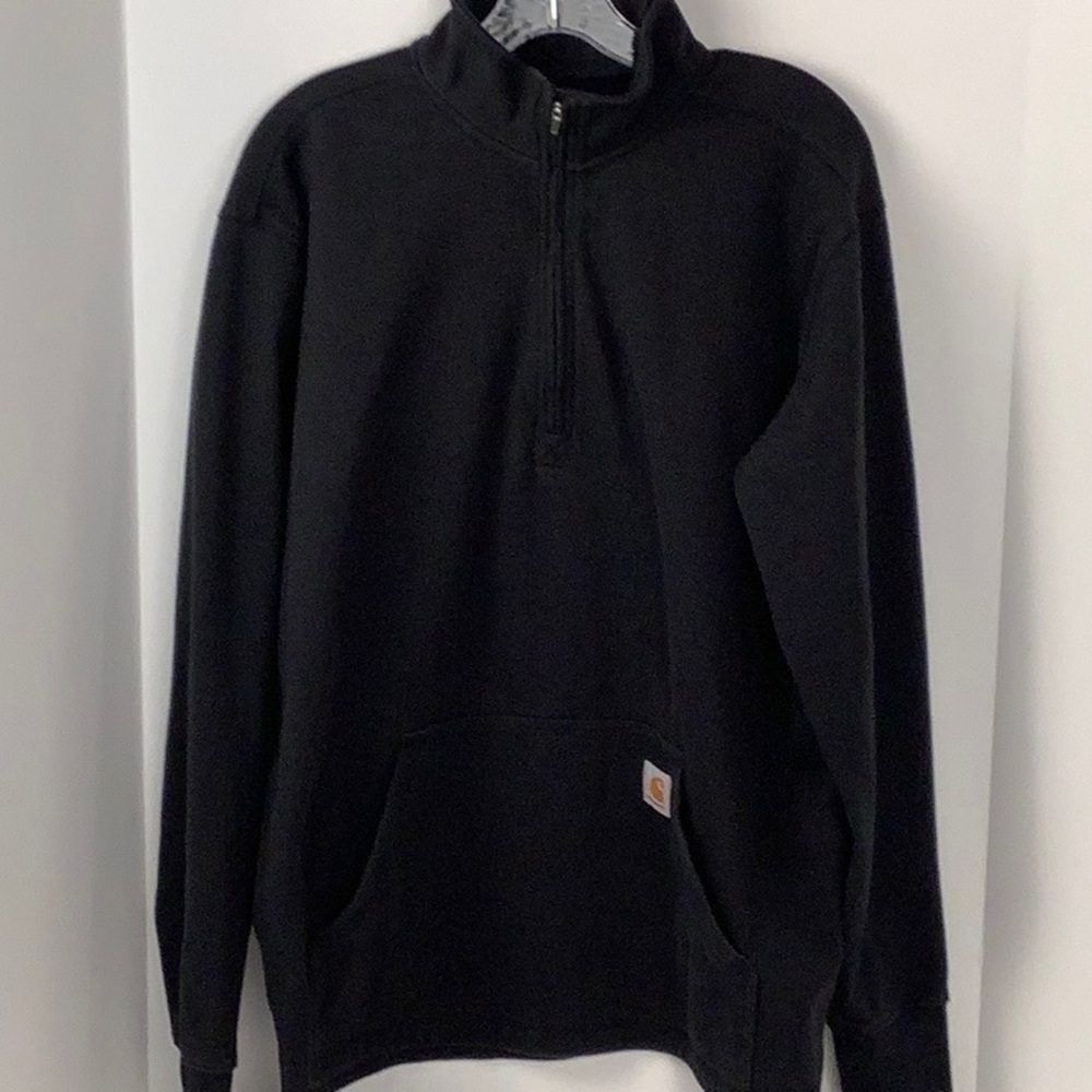 Carhartt Men's Black Quarter-Zip Sweater